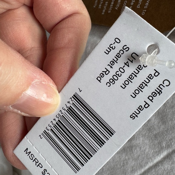 NWT! Finn & Emma Bundle Organic Baby Pants, Size 0-3 months (2 Pair) - Picture 12 of 16